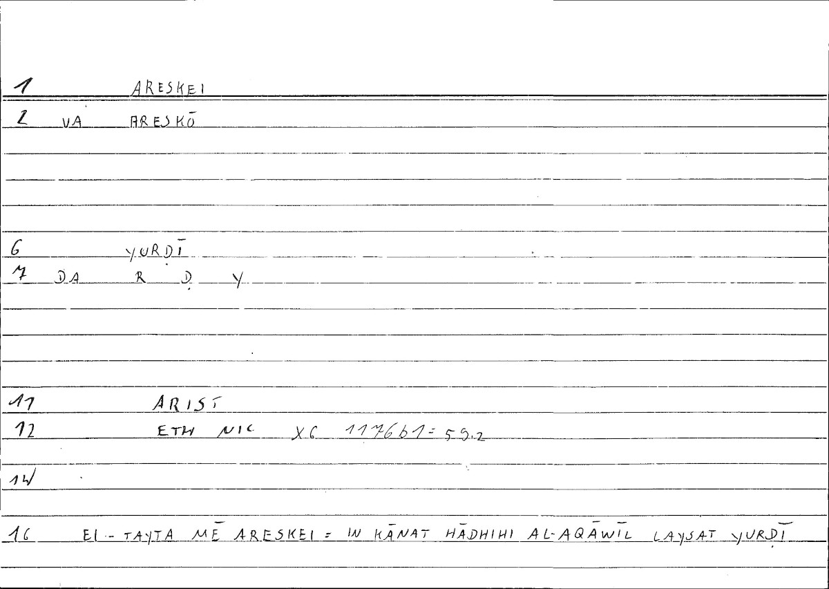 Filecard Arist.Eth-Nic.10413