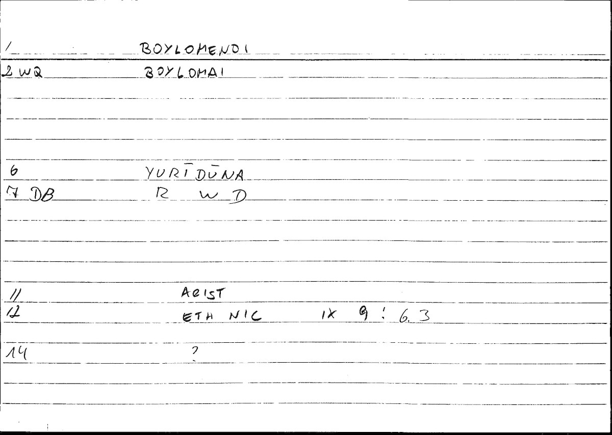 Filecard Arist.Eth-Nic.10430