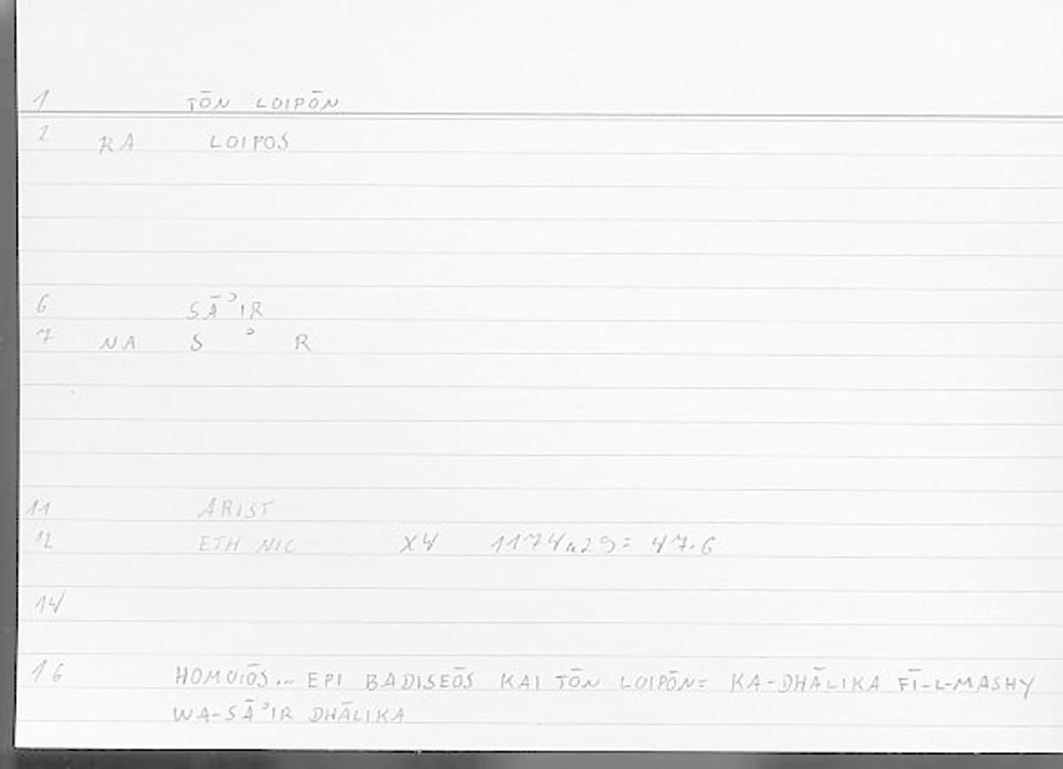 Filecard Arist.Eth-Nic.11014