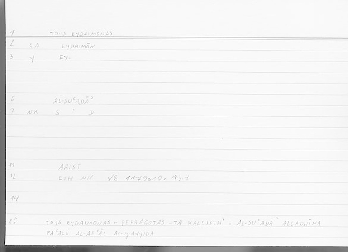 Filecard Arist.Eth-Nic.11035