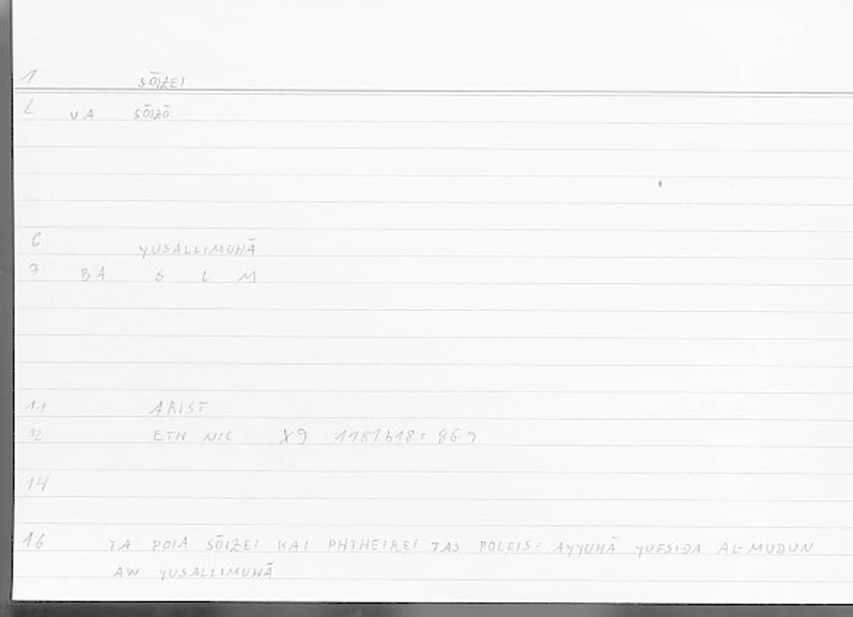 Filecard Arist.Eth-Nic.11043