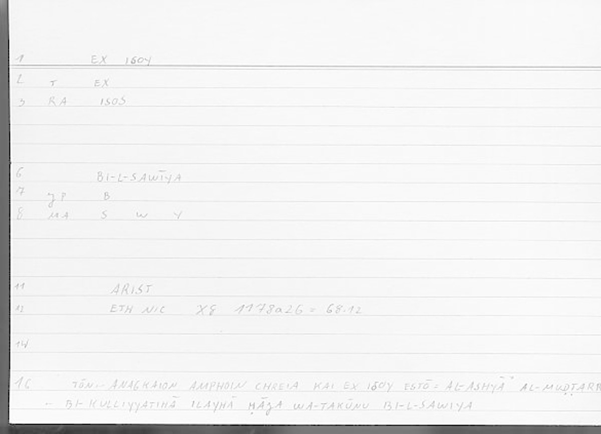 Filecard Arist.Eth-Nic.11060