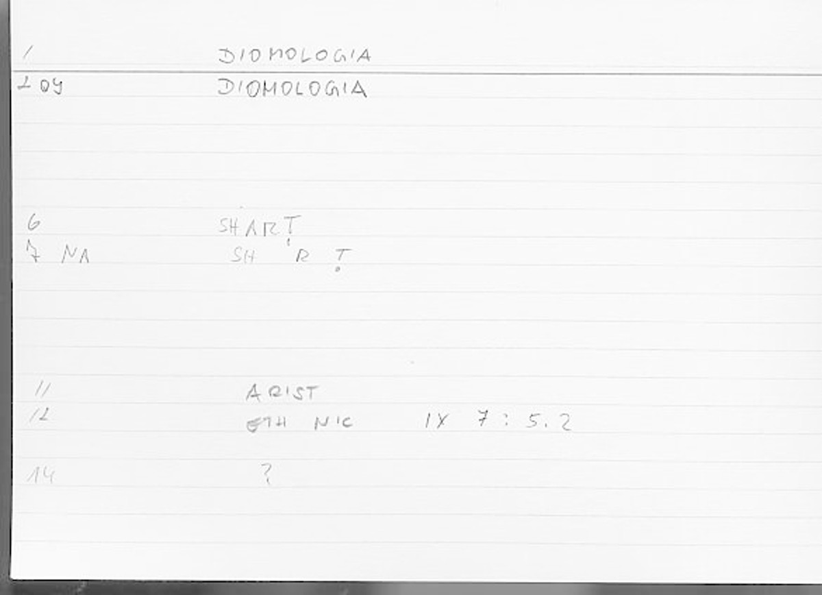 Filecard Arist.Eth-Nic.11088