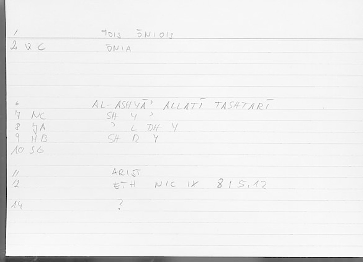 Filecard Arist.Eth-Nic.11094