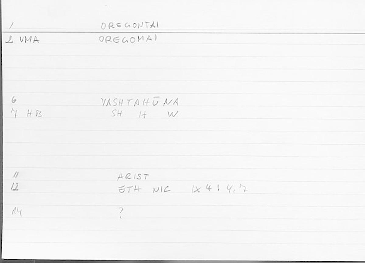 Filecard Arist.Eth-Nic.11101
