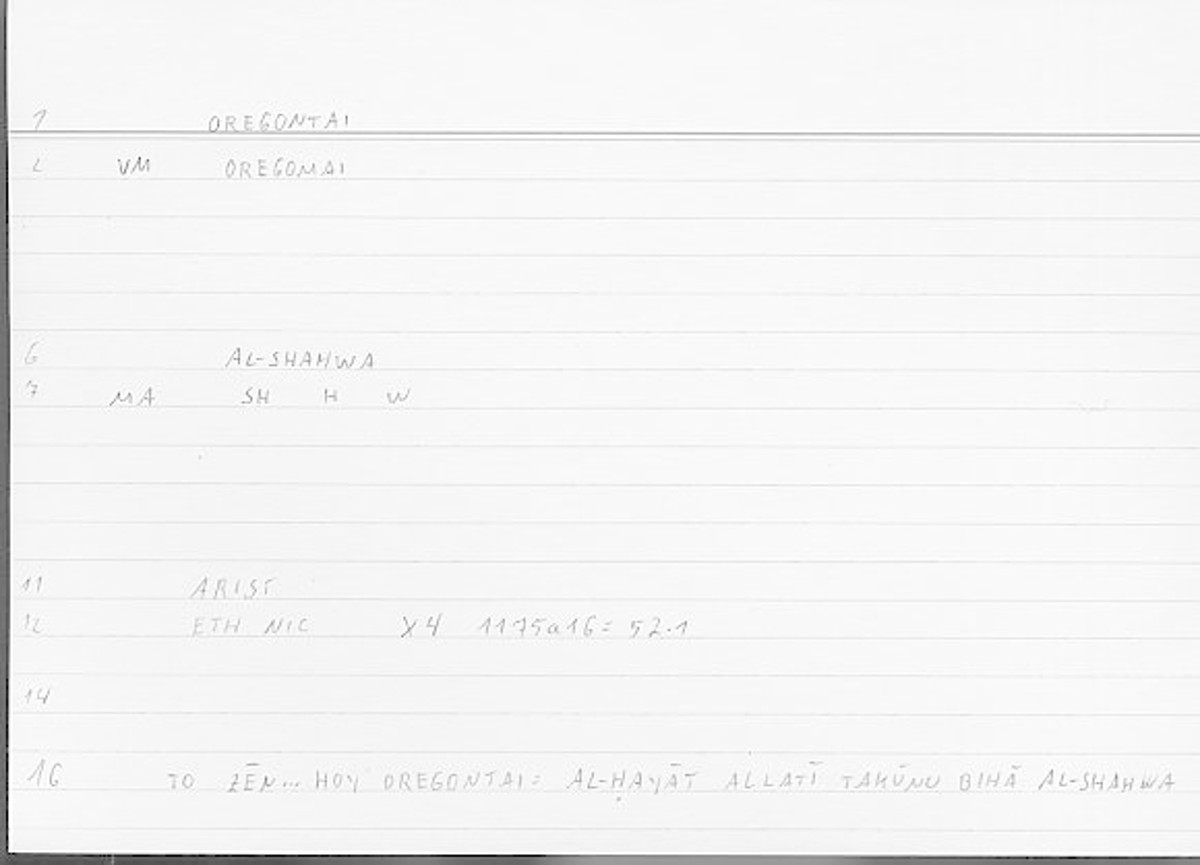 Filecard Arist.Eth-Nic.11106