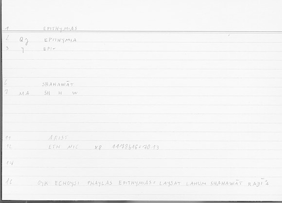 Filecard Arist.Eth-Nic.11109