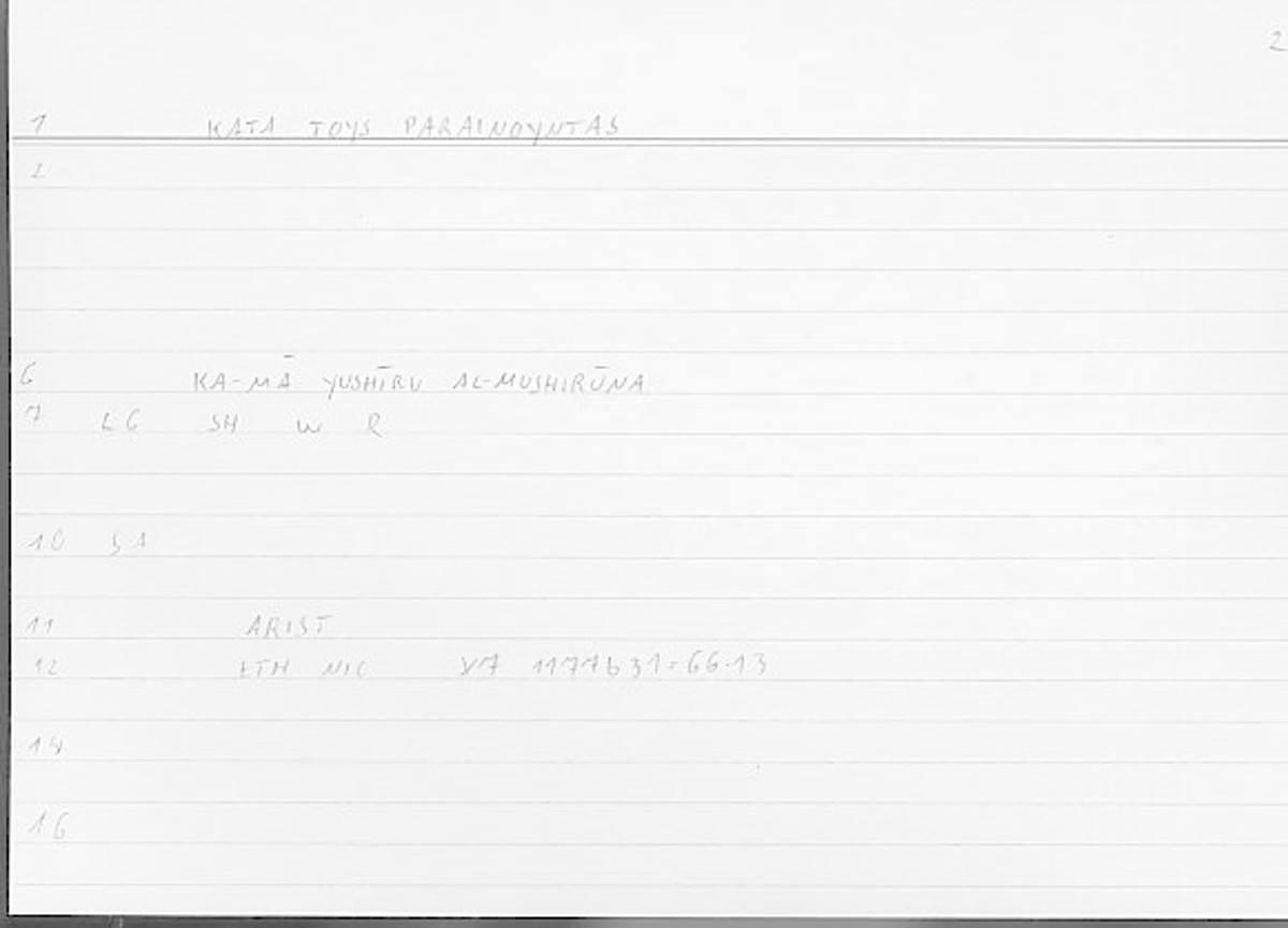 Filecard Arist.Eth-Nic.11113