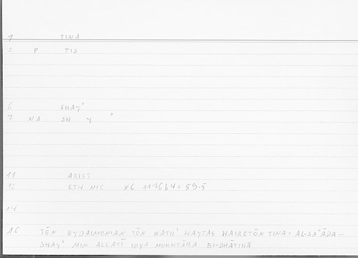 Filecard Arist.Eth-Nic.11117