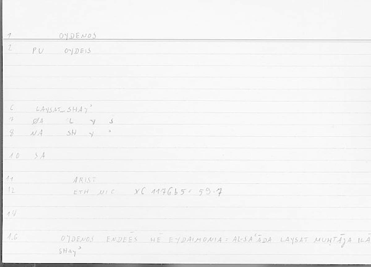 Filecard Arist.Eth-Nic.11118