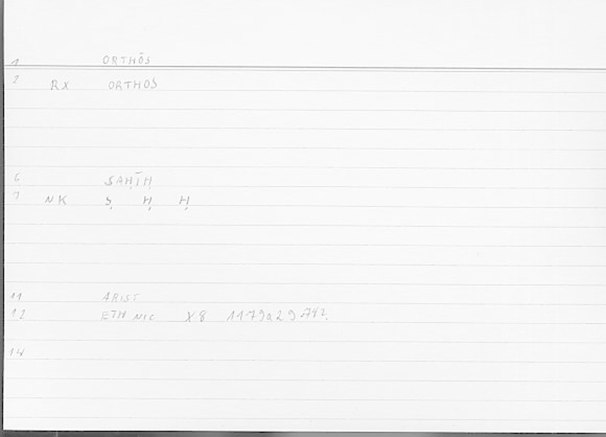 Filecard Arist.Eth-Nic.11129