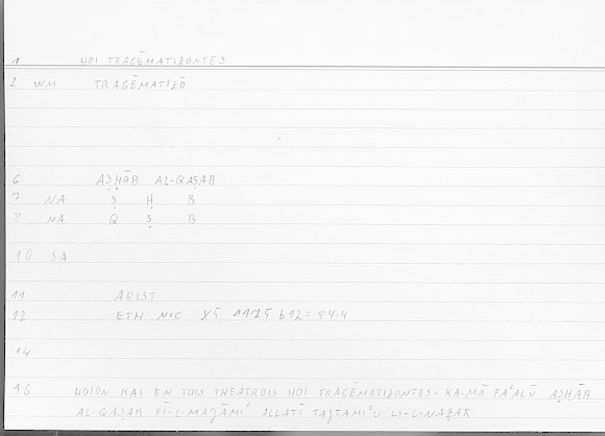 Filecard Arist.Eth-Nic.11138