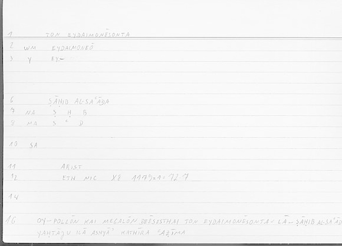 Filecard Arist.Eth-Nic.11140