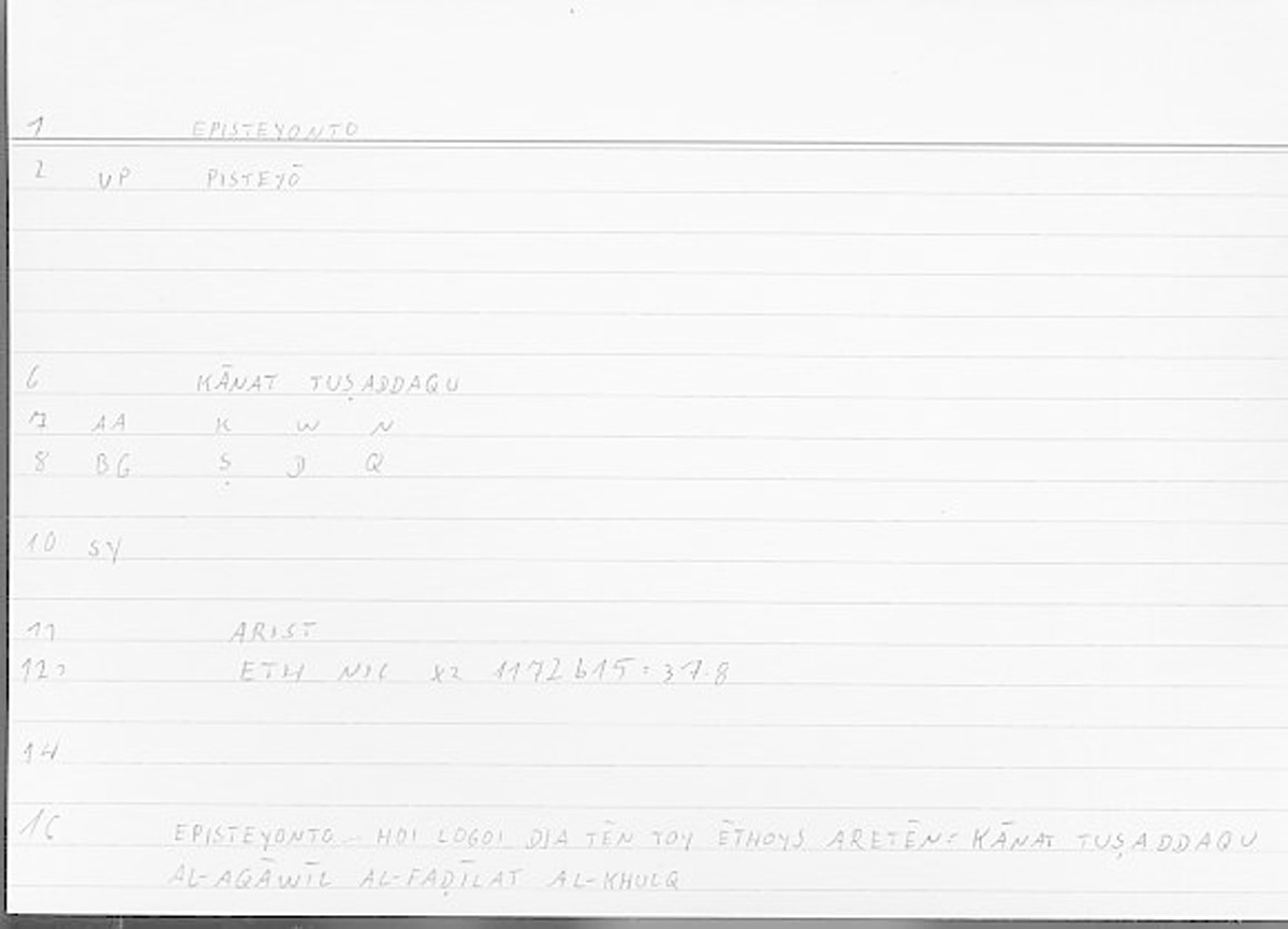 Filecard Arist.Eth-Nic.11147