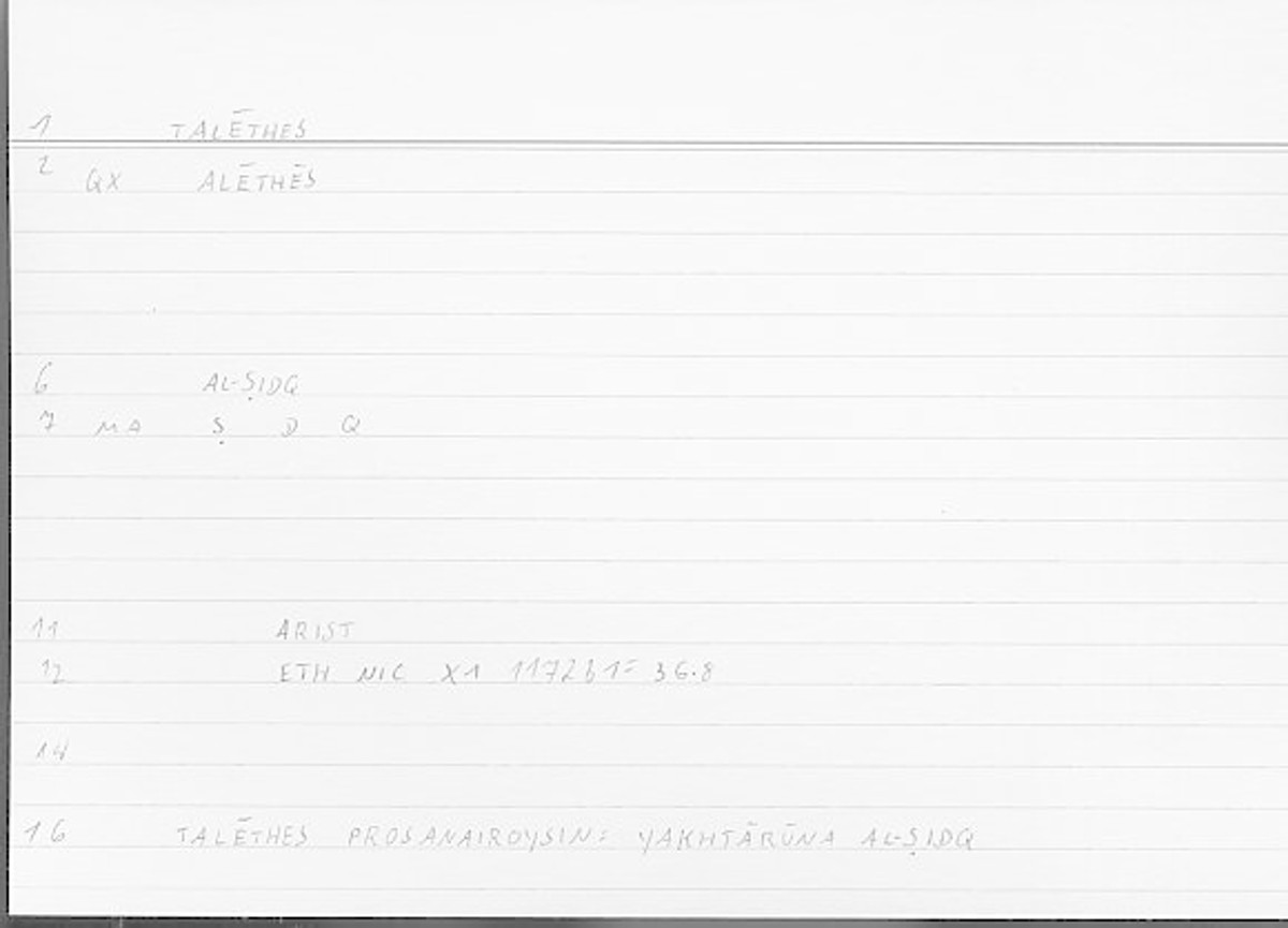 Filecard Arist.Eth-Nic.11148