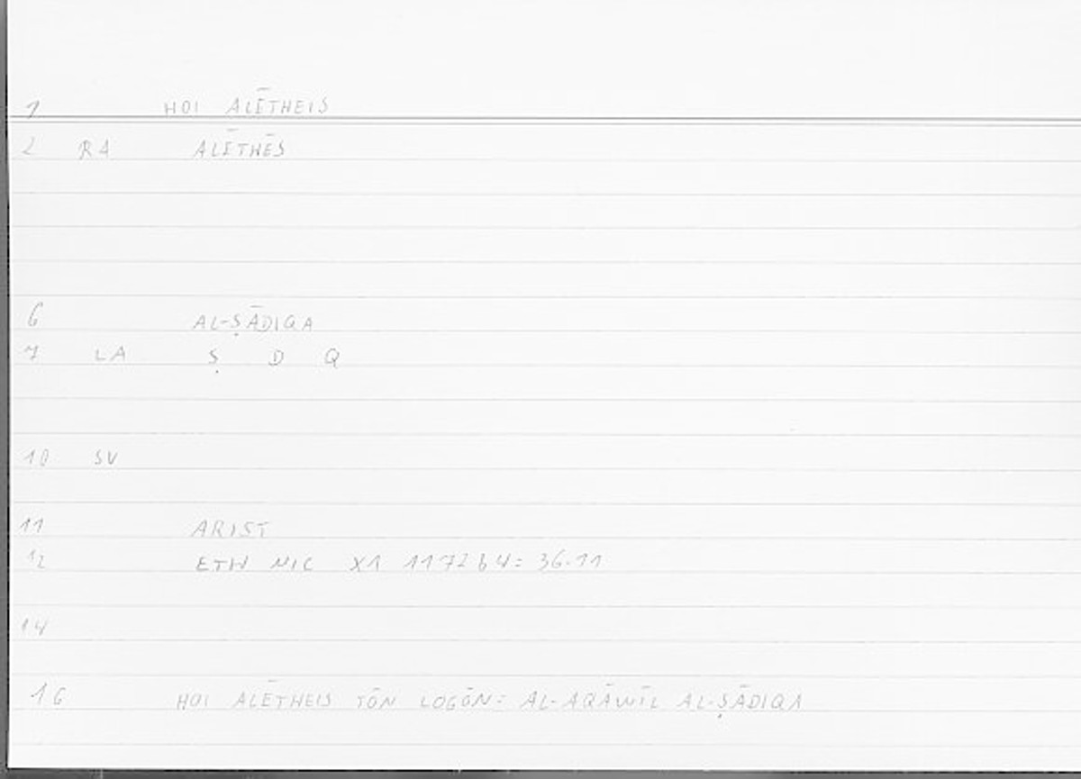 Filecard Arist.Eth-Nic.11149