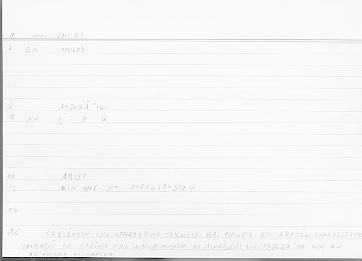 Filecard Arist.Eth-Nic.11153