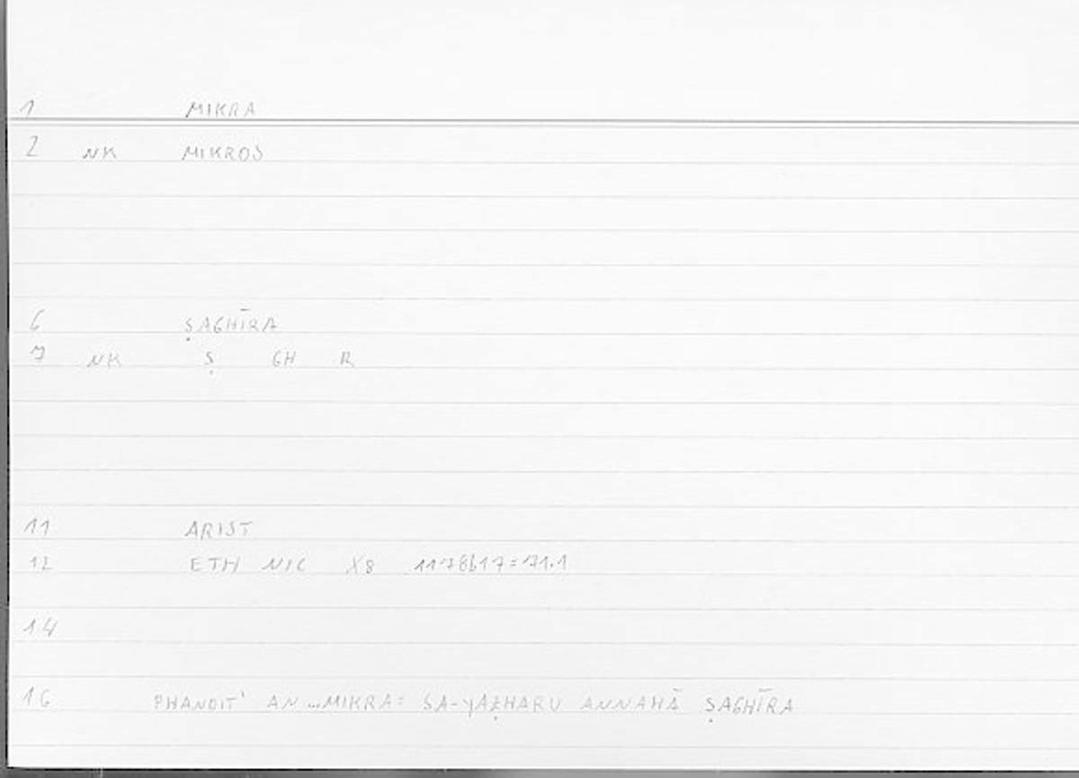 Filecard Arist.Eth-Nic.11168