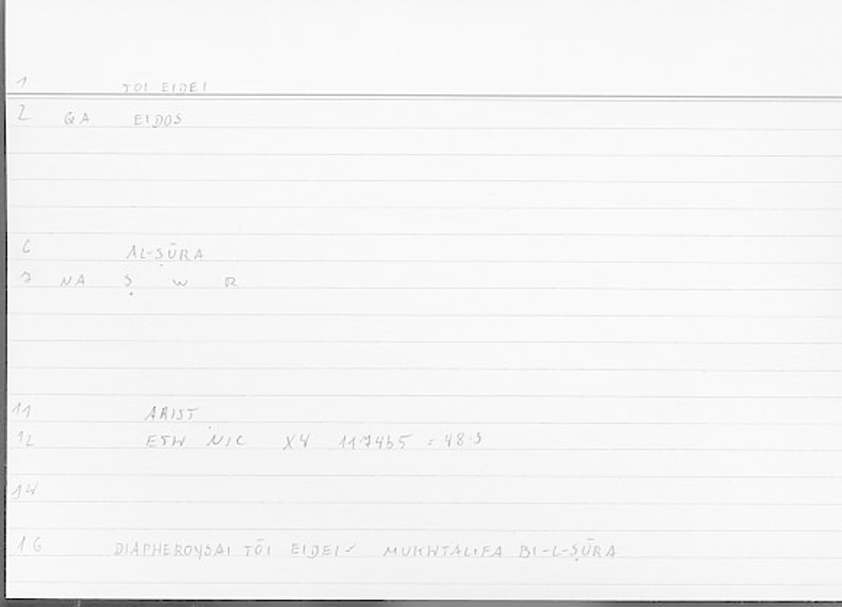 Filecard Arist.Eth-Nic.11180
