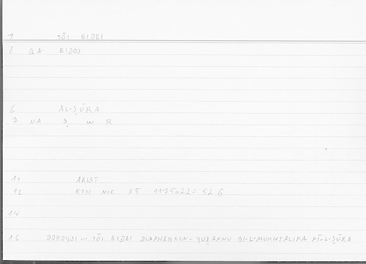 Filecard Arist.Eth-Nic.11181