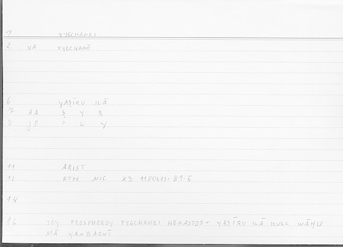 Filecard Arist.Eth-Nic.11187