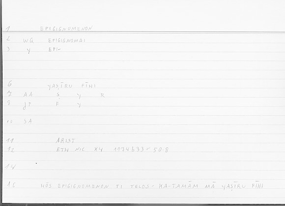 Filecard Arist.Eth-Nic.11190