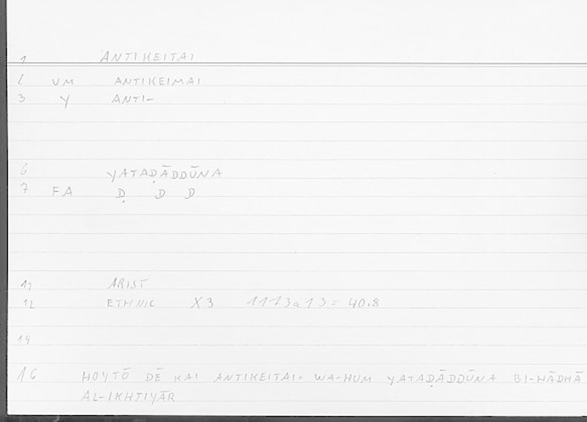 Filecard Arist.Eth-Nic.11201