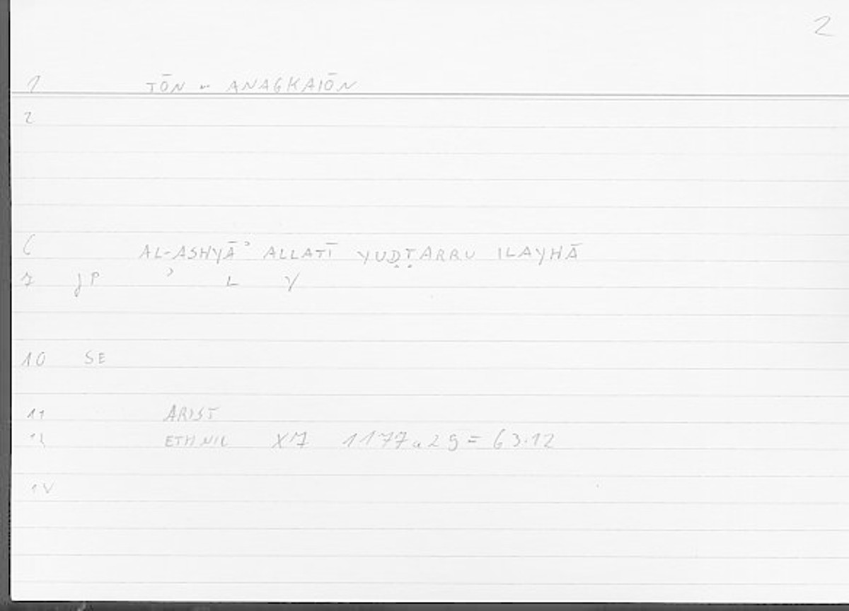 Filecard Arist.Eth-Nic.11204