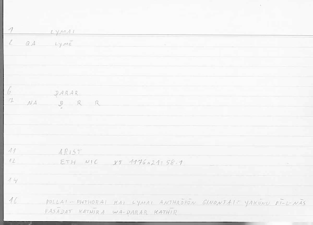 Filecard Arist.Eth-Nic.11209