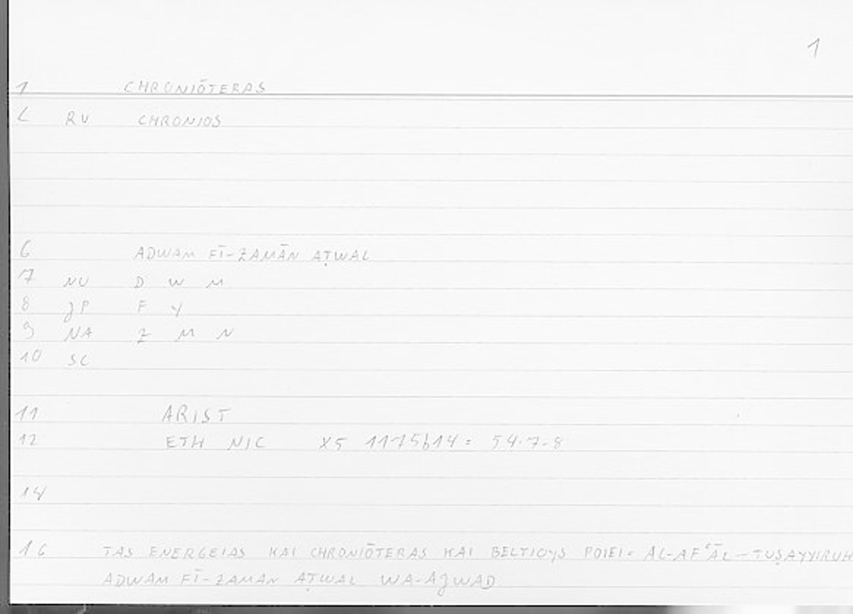 Filecard Arist.Eth-Nic.11247