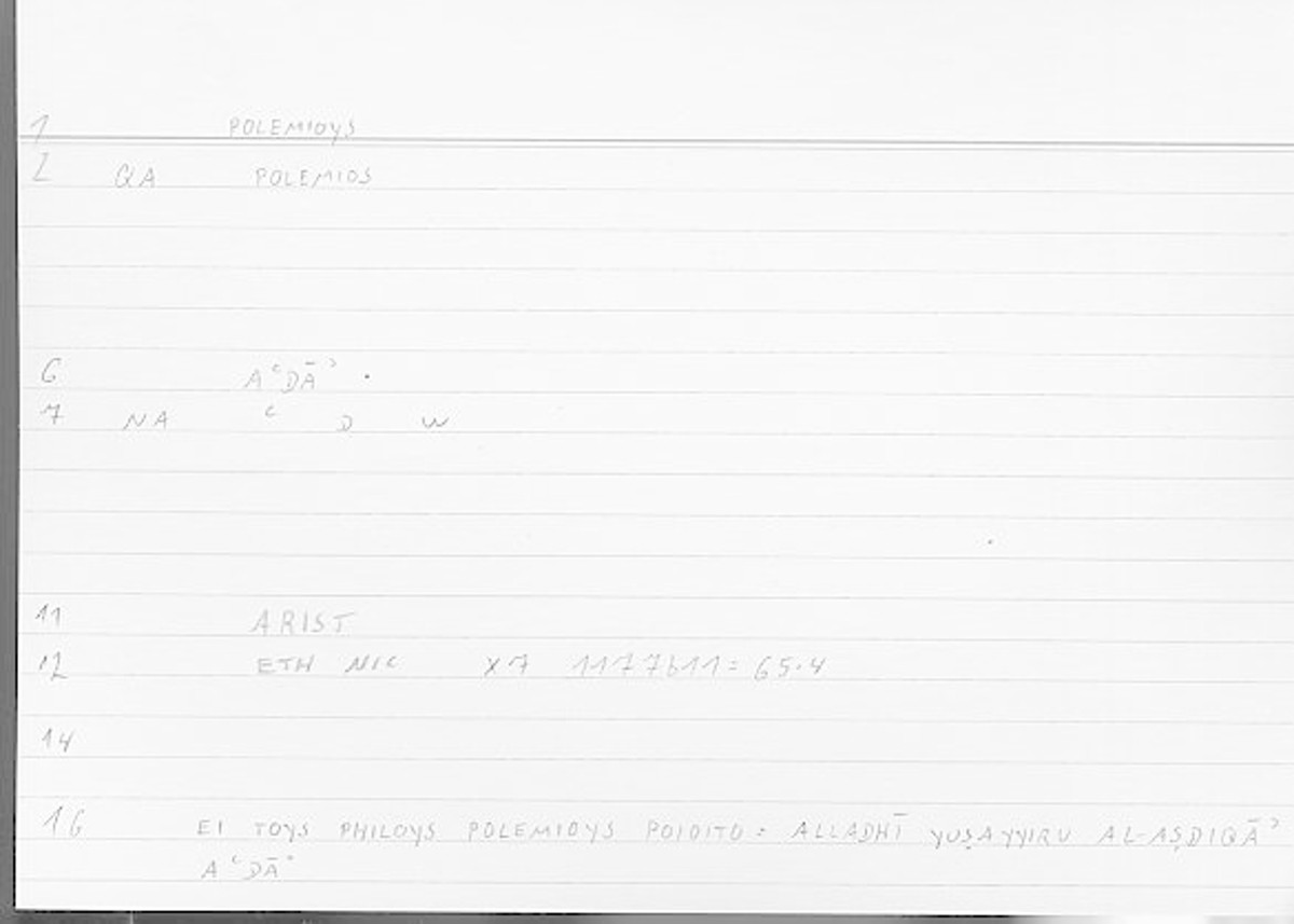 Filecard Arist.Eth-Nic.11299