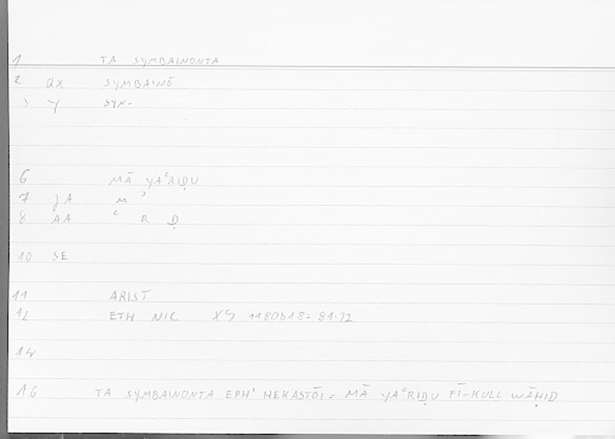 Filecard Arist.Eth-Nic.11309