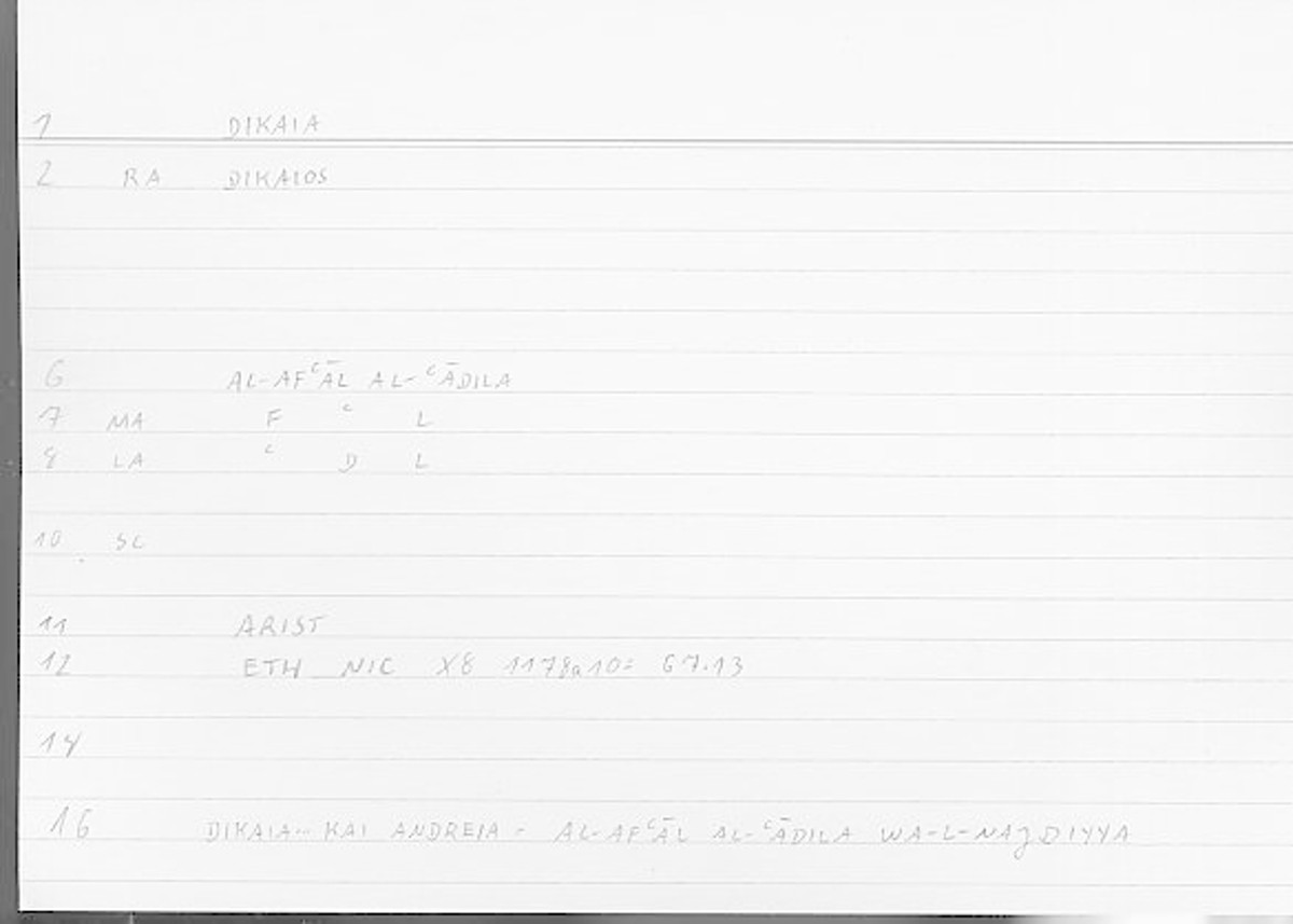 Filecard Arist.Eth-Nic.11327