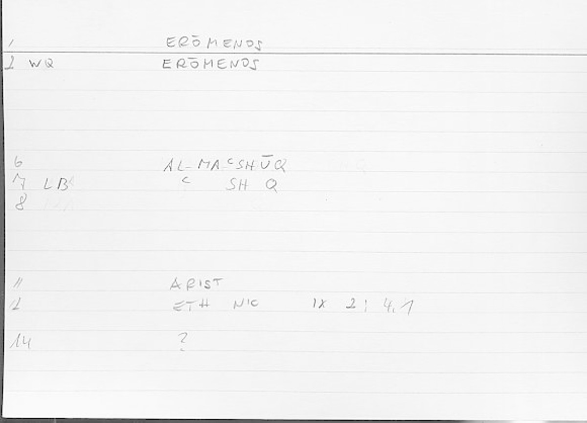 Filecard Arist.Eth-Nic.11333
