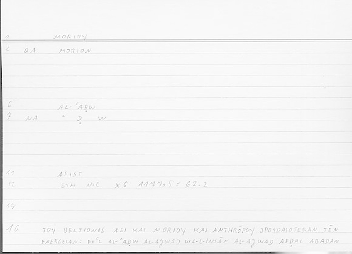 Filecard Arist.Eth-Nic.11337