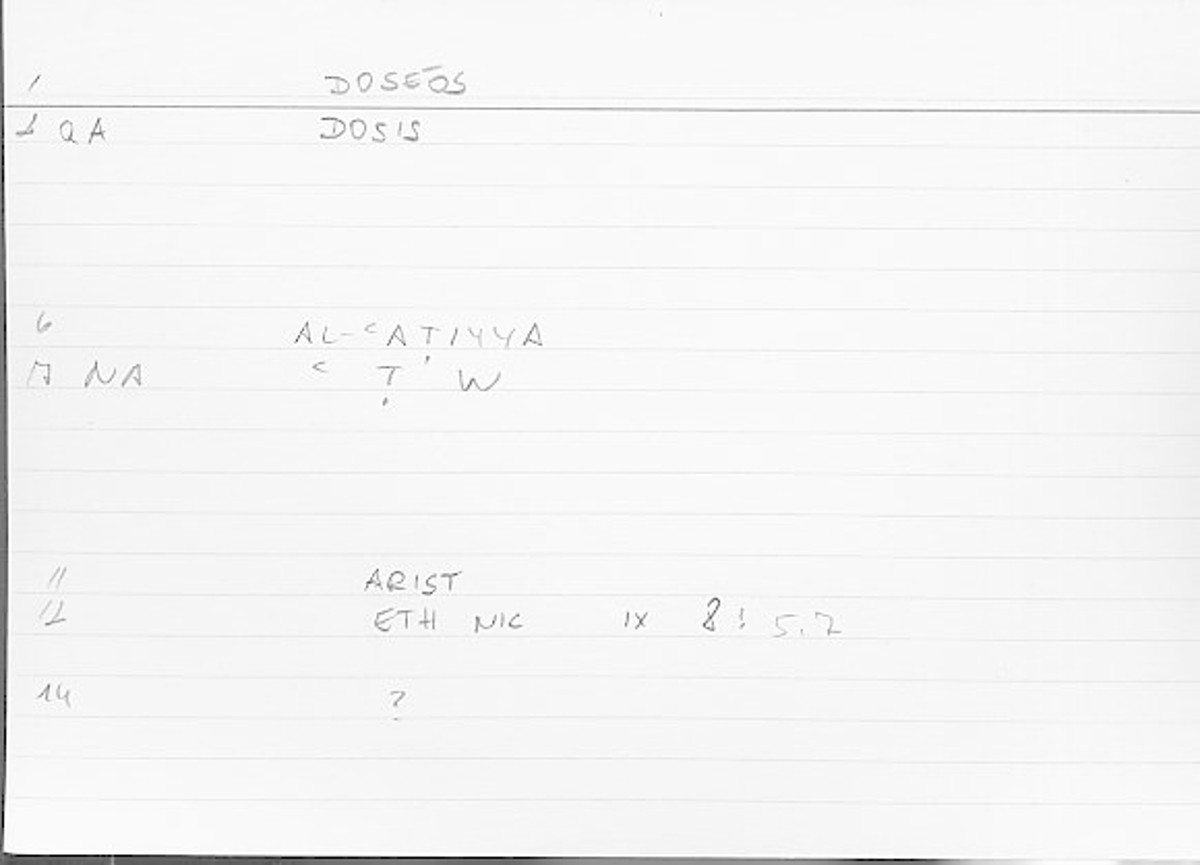 Filecard Arist.Eth-Nic.11343