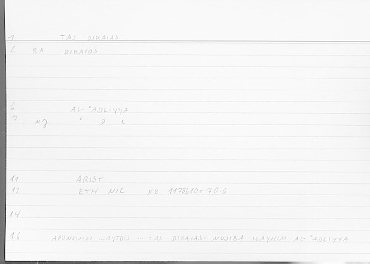 Filecard Arist.Eth-Nic.11349
