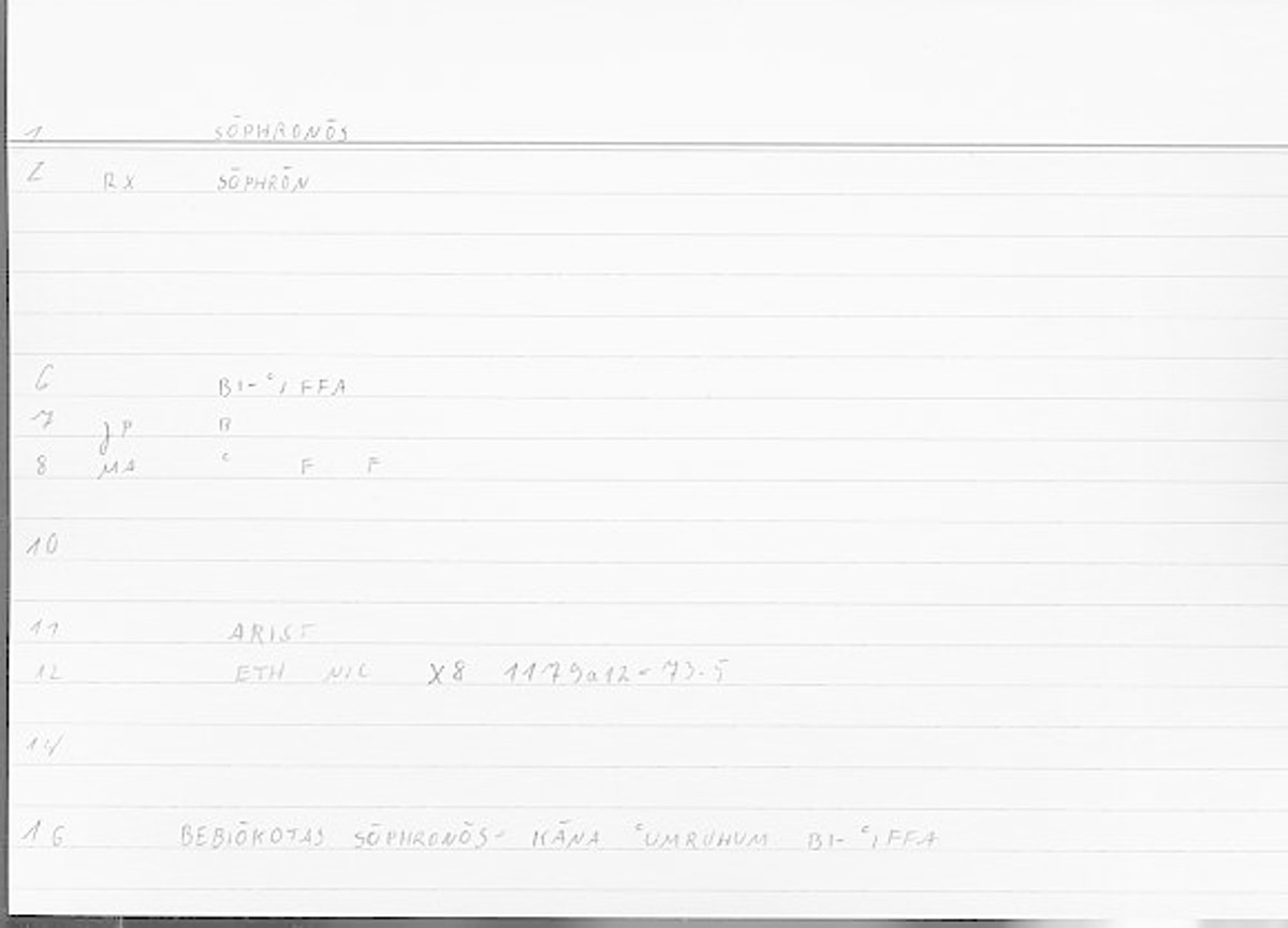 Filecard Arist.Eth-Nic.11357