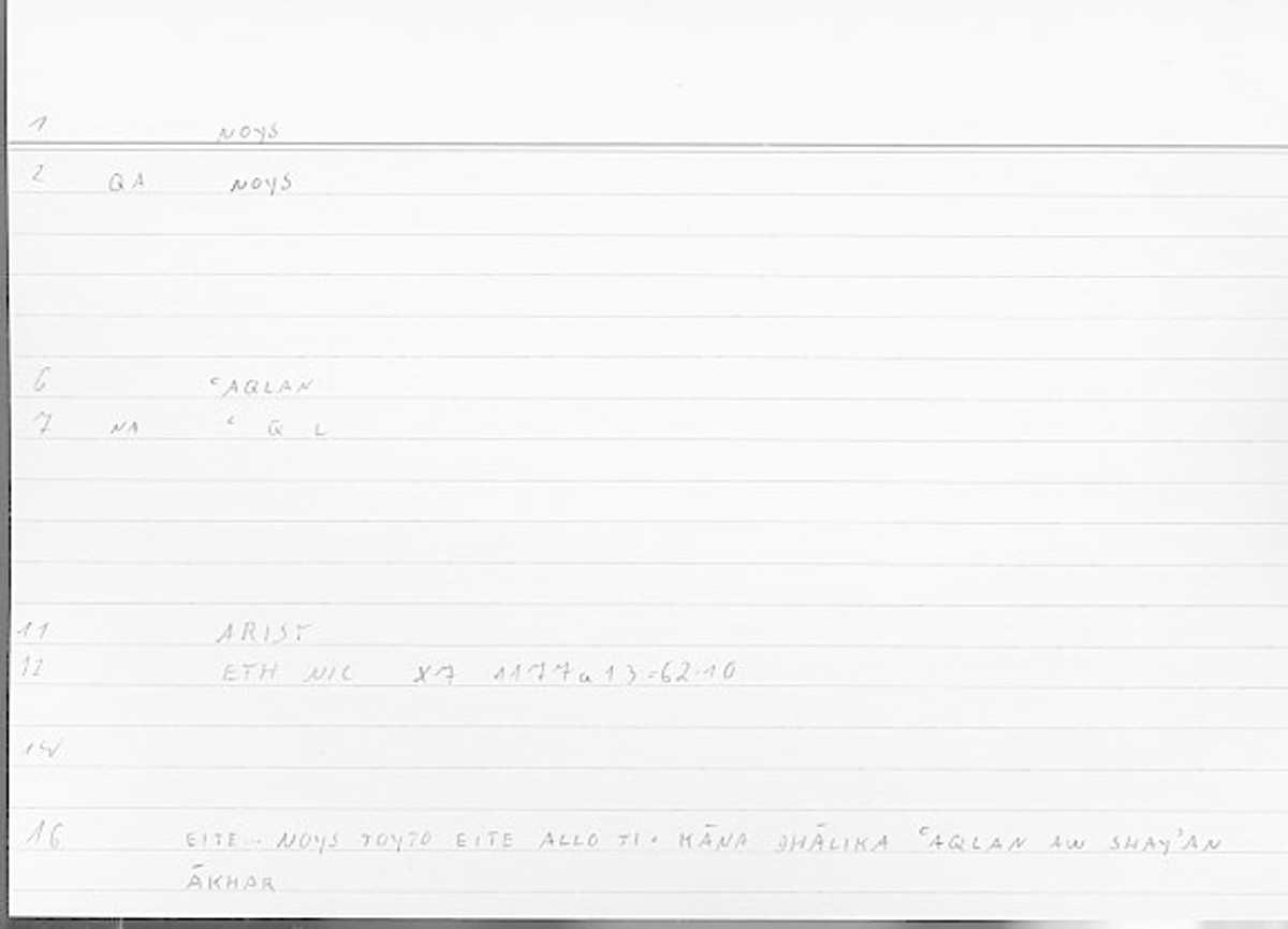 Filecard Arist.Eth-Nic.11363