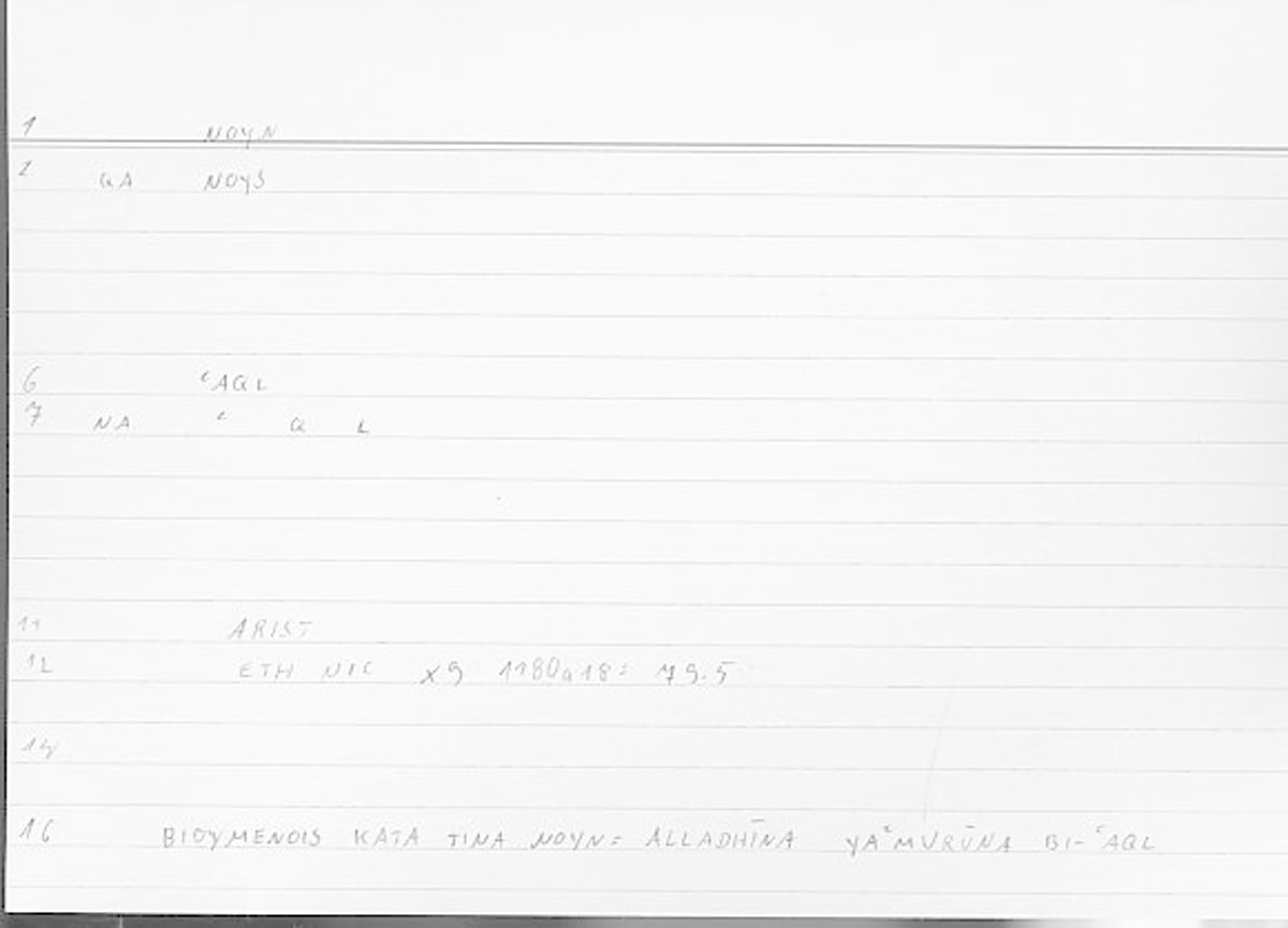 Filecard Arist.Eth-Nic.11368