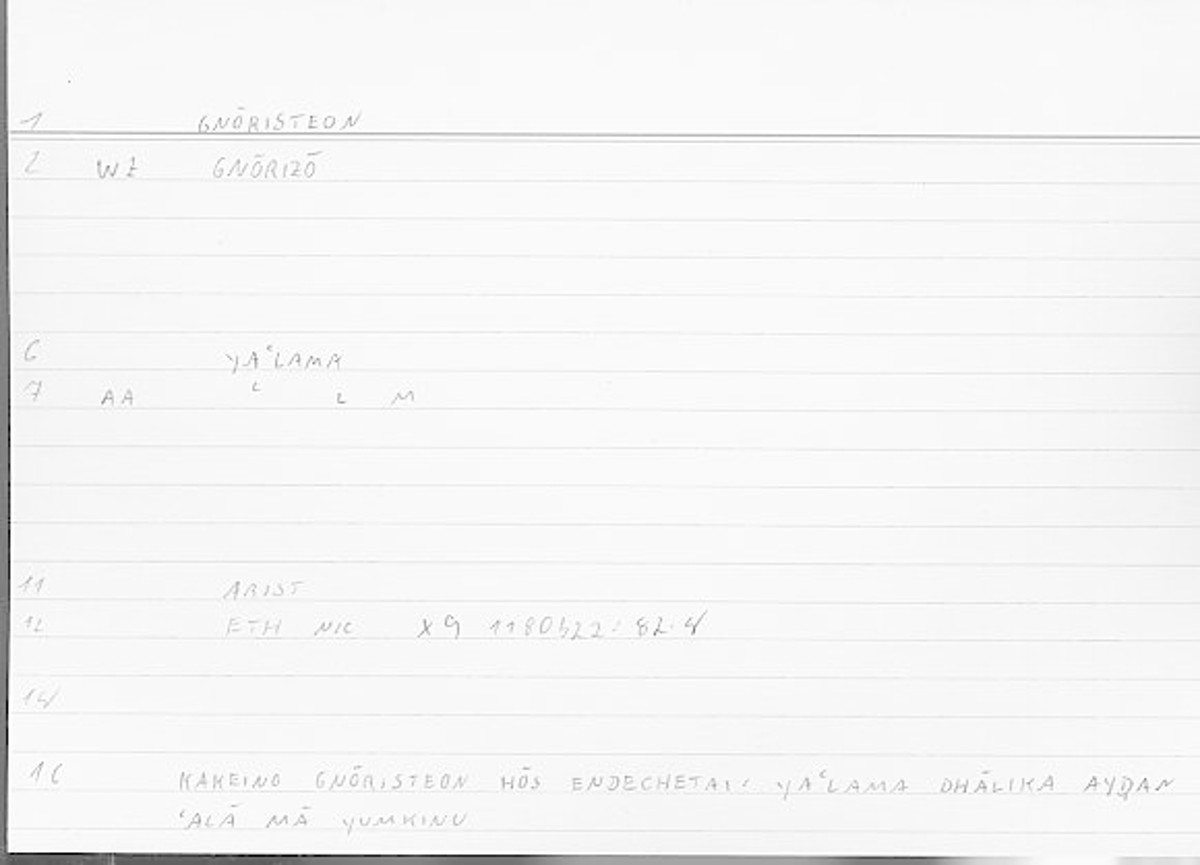 Filecard Arist.Eth-Nic.11386