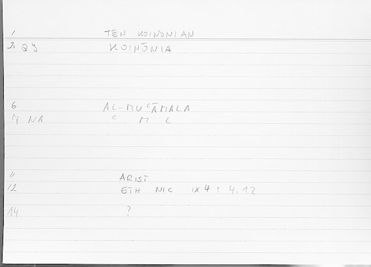 Filecard Arist.Eth-Nic.11410