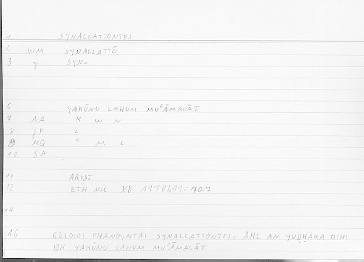 Filecard Arist.Eth-Nic.11434