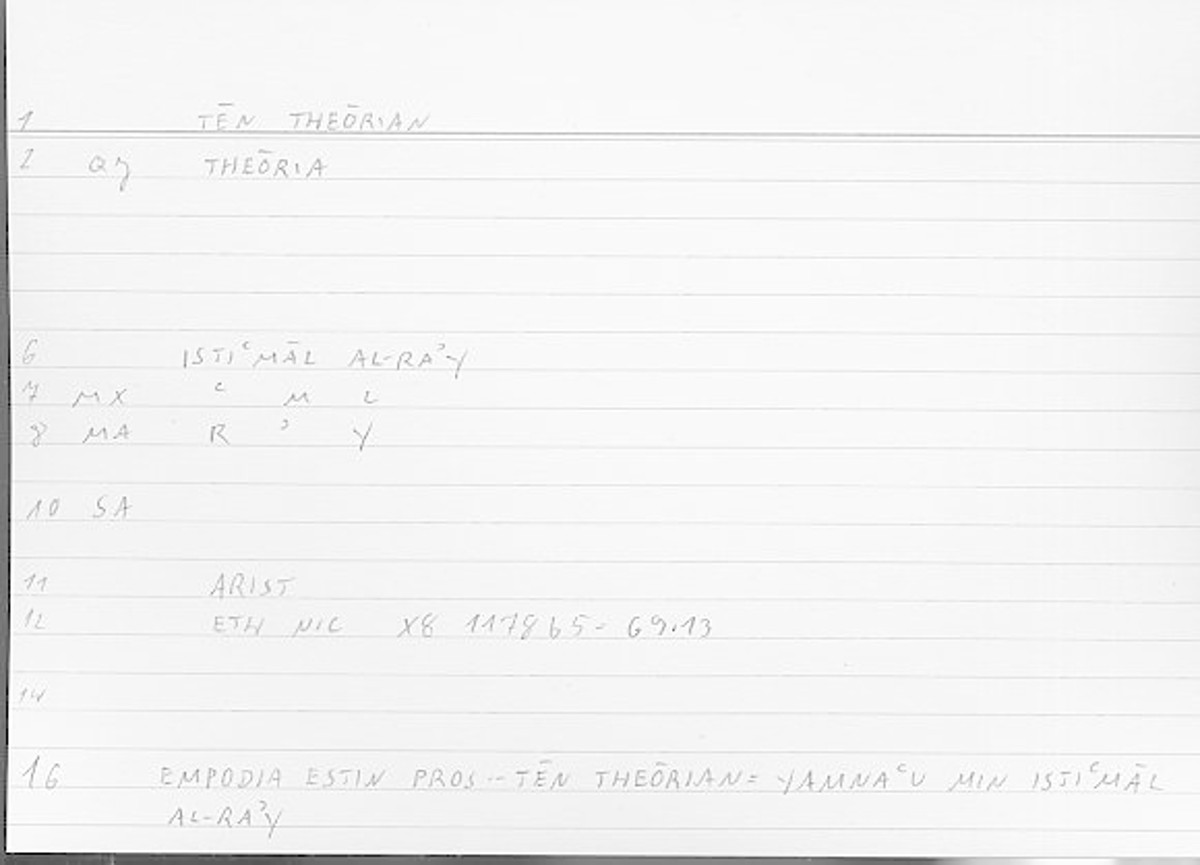 Filecard Arist.Eth-Nic.11438