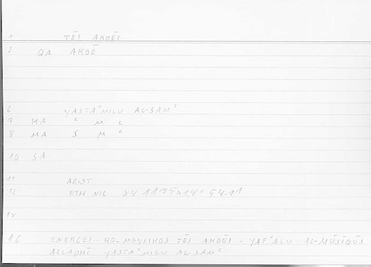 Filecard Arist.Eth-Nic.11440