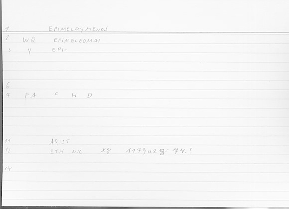 Filecard Arist.Eth-Nic.11445