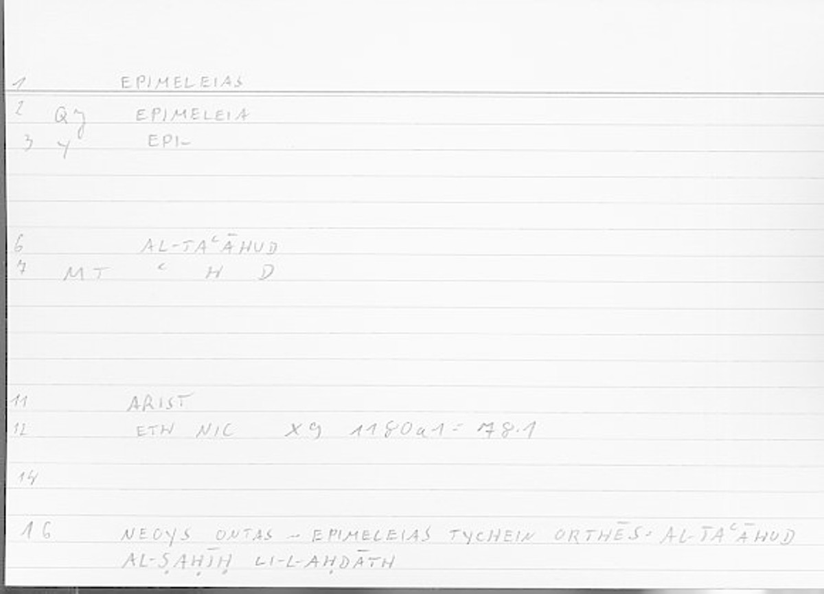 Filecard Arist.Eth-Nic.11450