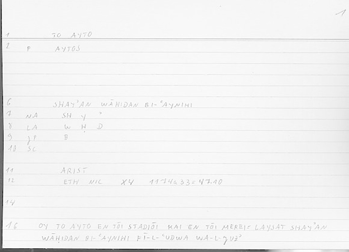 Filecard Arist.Eth-Nic.11468