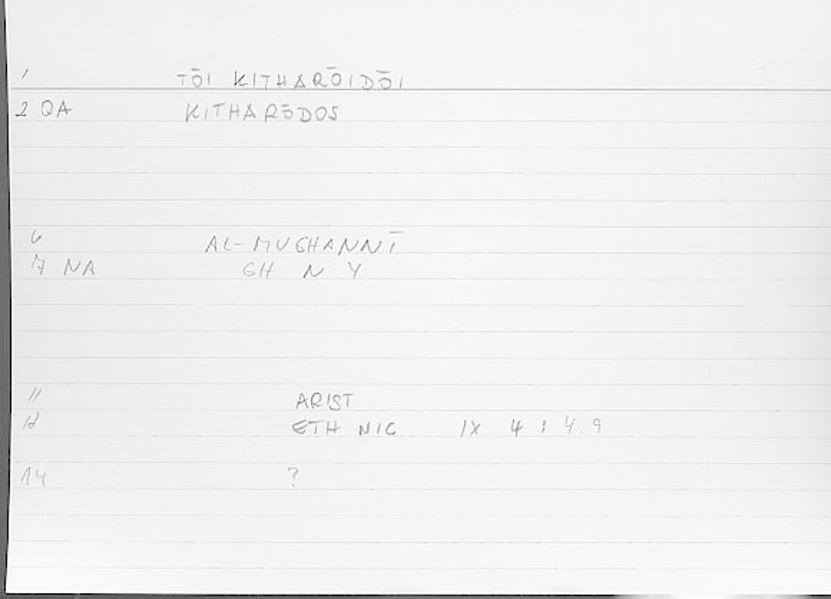 Filecard Arist.Eth-Nic.11496