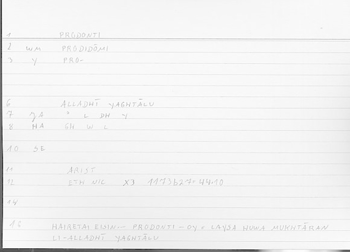 Filecard Arist.Eth-Nic.11498